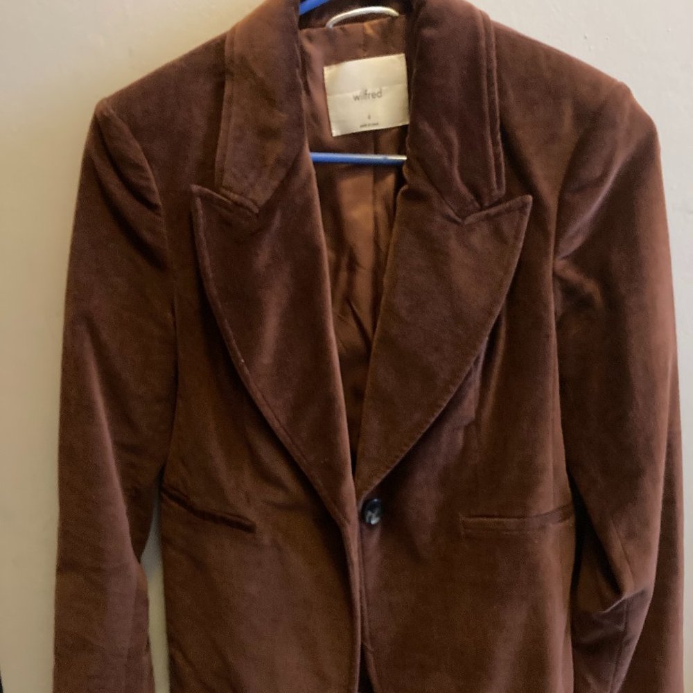 Wilfred Brown Suede Blazer
